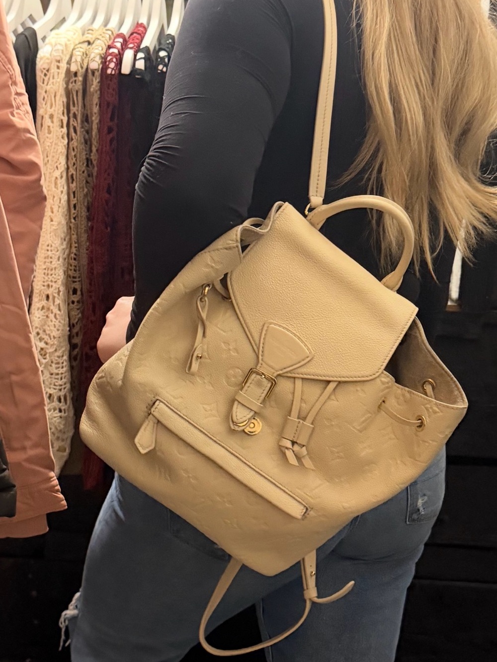 AUTHENTIC LOUIS VUITTON MONTSOURIS EMPREINTE